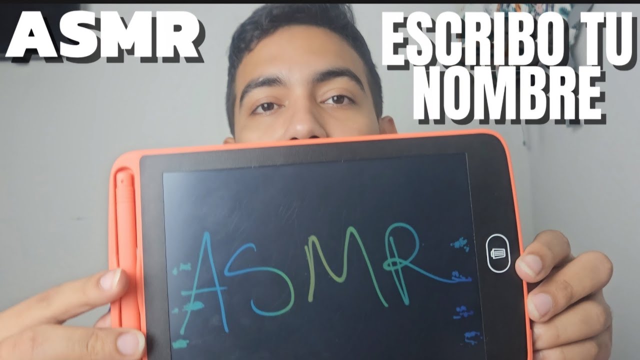 ASMR Escribo tu nombre y palabras relajantes los mejores mouth sounds y susurros para dormir 😴 