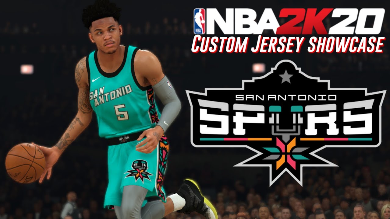 spurs colorful jersey