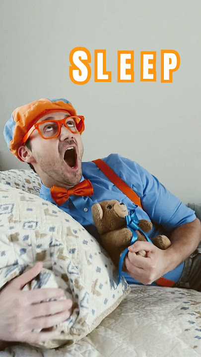 S-L-E-E-P 😴! Can Blippi learn to spell without falling asleep?! #blippi #shorts