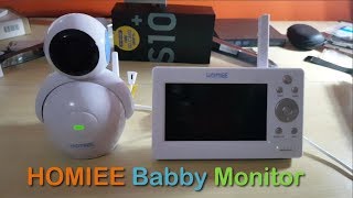 HOMIEE 720P Video Baby Monitor Unboxing and Review - YouTube