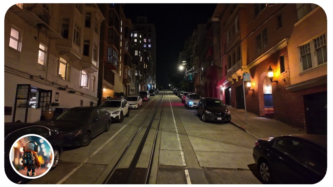[4K] Let’s Ride the SF Cable Car at Night: Hyde to Powell in Full Glow