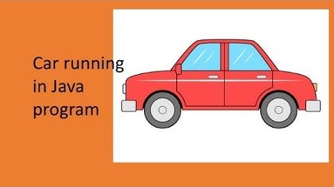 Car running in Java Program 🚕