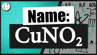 How to name CuNO2