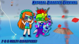 ROBLOX: Natural Disaster Survival | Gameplay | I 7 & 5 Multi Disasters