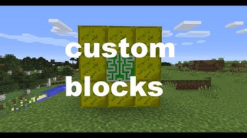 How to get custom blocks Minecraft tutorial