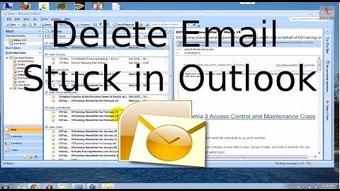 Delete Email stuck in Outlook Outbox