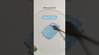 Arctic Blue | Color Mixing Tutorial | MonuArtLife | #painting #YTSHORTS #Shorts #trending #trend