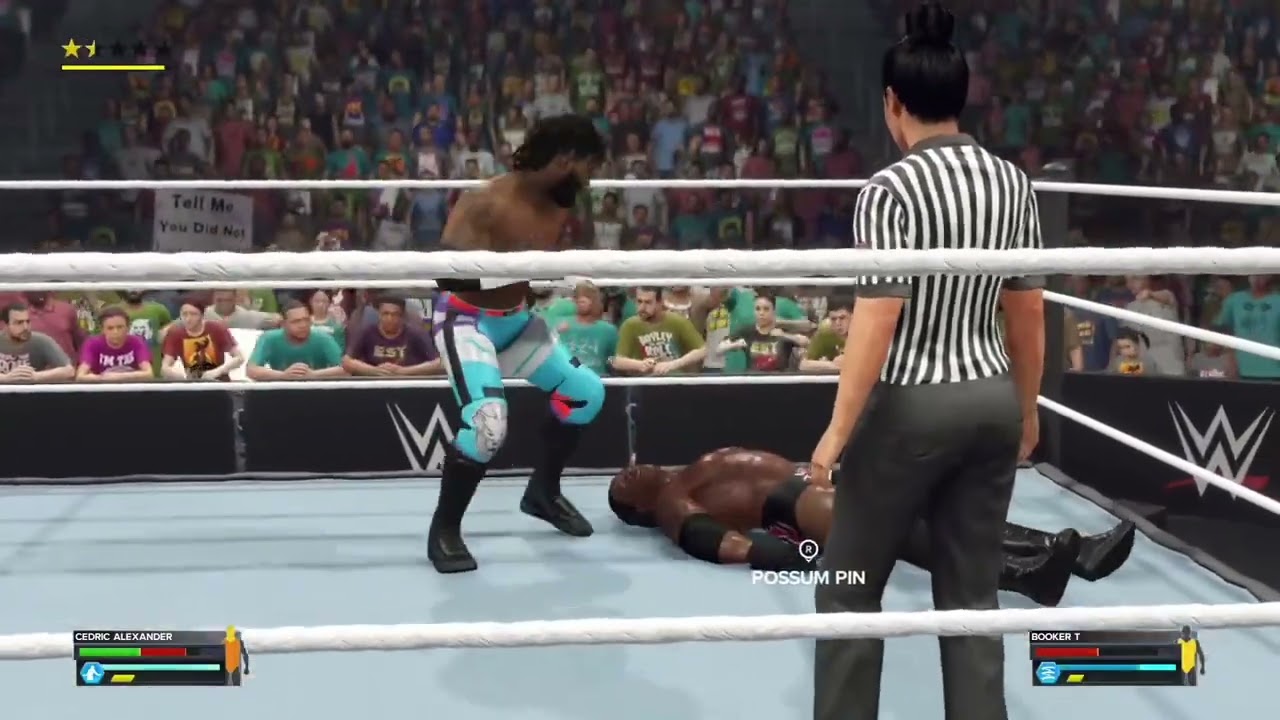 Cedric Alexander vs booker T 