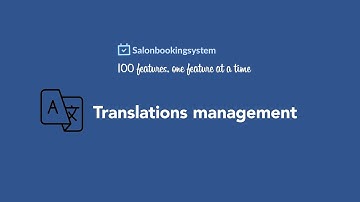 Salon Booking System, languages translation management