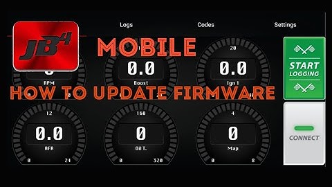 How to update JB4 firmware using the JB4 Mobile app