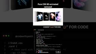 🎠 Pure CSS 3D Animated Carousel | Smooth Rotation | No JS Magic | HTML | CSS | JAVASCRIPT