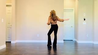 Again Samba  - line dance, phrased improver, demo & tutorial