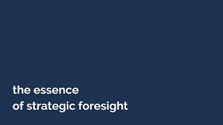 Bridging the past with the future: heritage and foresight