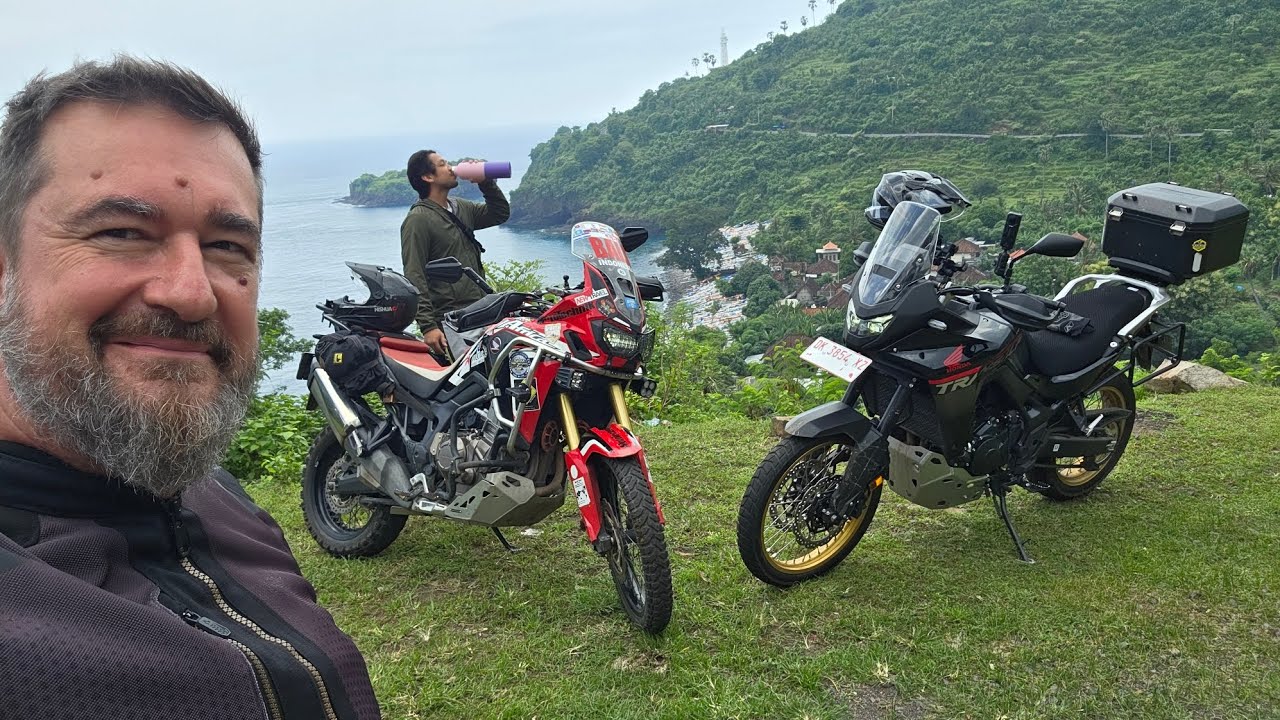 Первая субботняя утренняя поездка на моем новом мотоцикле Honda XL 750 Transalp.