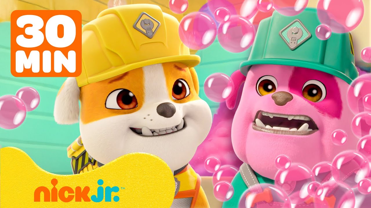 Rubble i ekipa | Kąpiel u Rubble'a zabarwia Dziadka na różowo! Do tego inne kąpielowe historie!