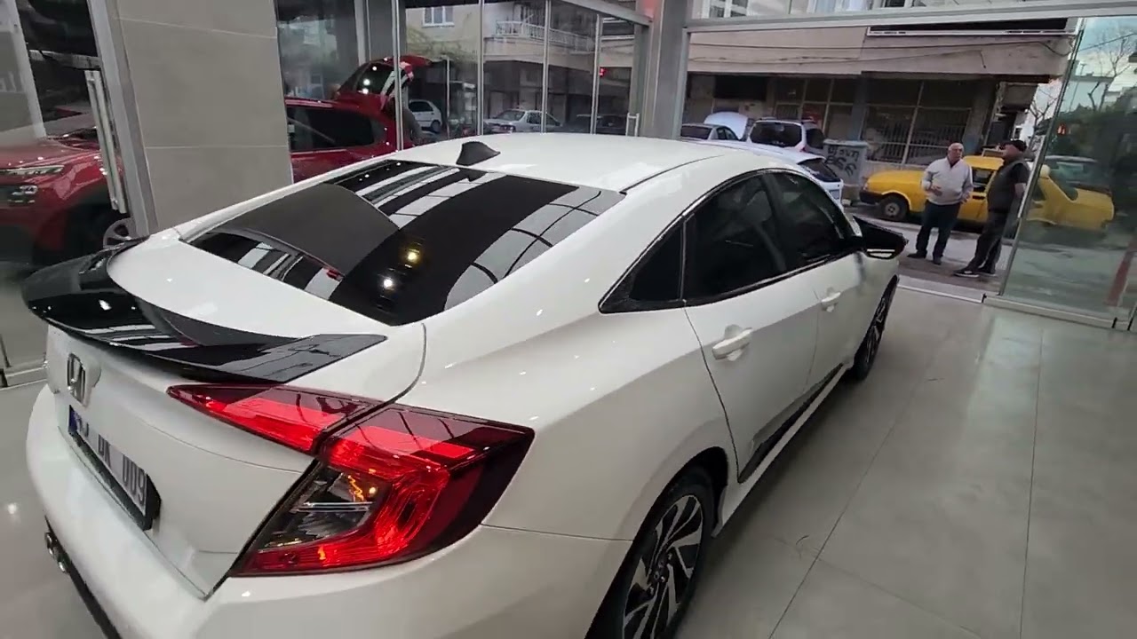 Honda Civic FC5 // Tampon Onarım, Yan Marşpiyel Onarım, Boyasız G.Giderme, Tech Crystal, Difizör