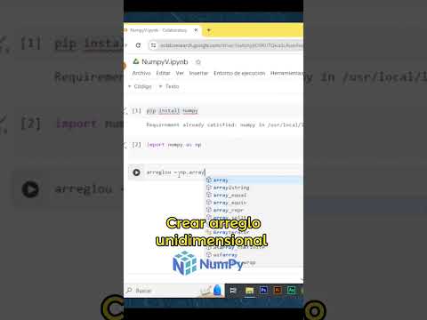 Numpy | Crear