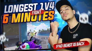 iPad Beast is Back🗿Best 1v4 Fight Ever in PUBG MOBILE History☠️Smuk Op screenshot 3