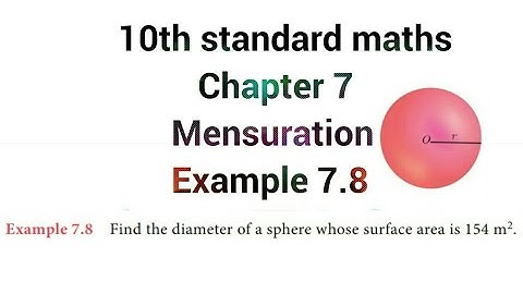 10th standard maths| chapter 7| Mensuration|Example 7.8|TN samacheer