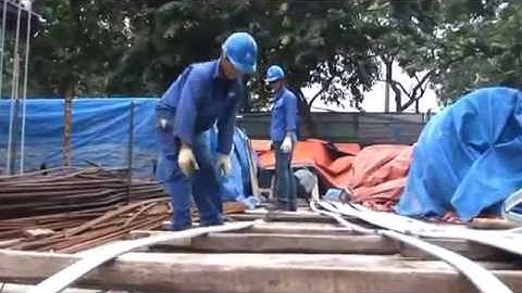 Cáp dự ứng lực + dầm dự ứng lực căng trước + dầm dự ứng lực căng sau