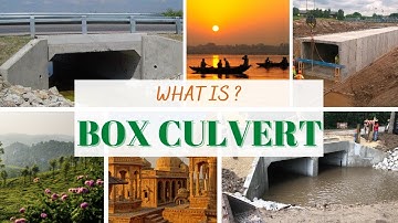 BOX CULVERT COMPONENTS, RETURN WALL, WING WALL, CURTAIN WALL, APRON, STONE PITCHING, BOX, BARREL