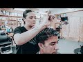Relaxing full Haircut & Taper from female barber (ASMR - No Talking - Nomad Barber - Part 1)