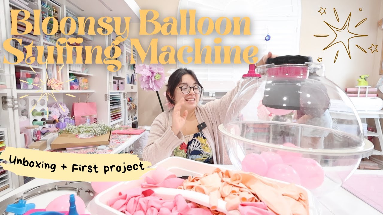 Unboxing the Bloonsy Balloon Stuffing Machine! | First Time Using It + DIY Birthday Decor 🎈