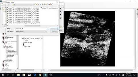 how to create a stacked raster image in ArcGIS