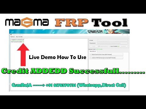 How To Add Magma Credit In Account Esay Way | Samsung Magma FRP Tool Reset One Click | GsmRaJA