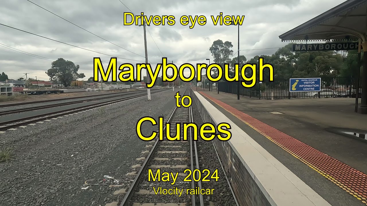 Drivers eye view, Maryborough to Clunes, May 2024