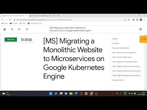 Migrating a Monolithic Website to Microservices on Google Kubernetes Engine | GCP | Qwiklabs