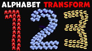 Alphabet Lore Snakes transform Letters Number Lore (1-26)