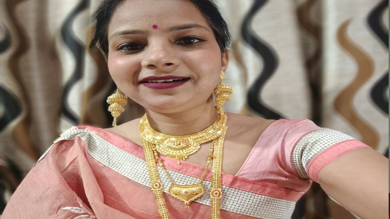 Beautiful Gold polish jewellery collection Booking no 6261239810 YouTube