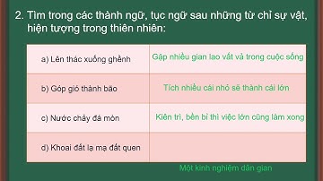 Luyện từ và câu lớp 5 Tuần 8 Mở rộng vốn từ Thiên nhiên GV Nguyễn Thị Bích Nhũ, Q Cái Răng, TP Cần T