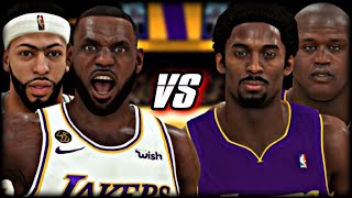 KOBE & SHAQ vs LEBRON & ANTHONY DAVIS... ending the debate on NBA 2K21