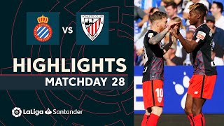 Resumen de RCD Espanyol vs Athletic Club (1-2)