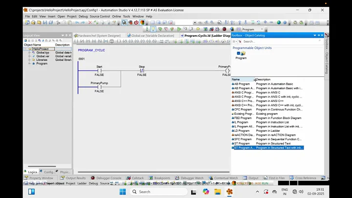 B&R Automation Studio ST Programming