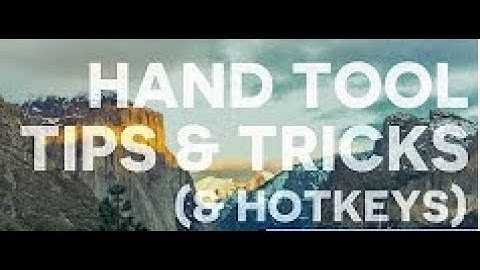 Photoshop Tutorials: How To Use Hand and Rotate Tools in Photoshop - Canvas quick rotation tutorial