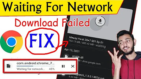 Download Failed in Chrome and Waiting for Network Problem Fix || how to fix download file failed