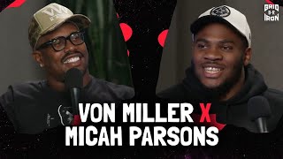 Micah Parsons Debates Jalen Hurts MVP Buzz, Gives NFL Playoff Predictions w/ Von Miller