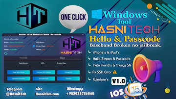 HASNI T3CH Ramdisk Hello And Passcode iCloud Bypass IOS 15