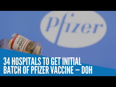 34 hospitals to get initial batch of Pfizer vaccine — DOH