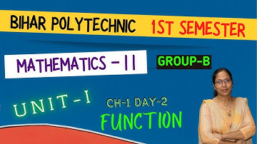 MATHEMATICS 2 Chapter 1 Day-2 |BIHAR POLYTECHNIC 2ND SEMESTER |#BCECE GROUP-B| #racevasemester