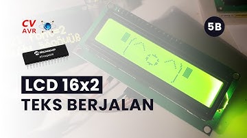 Membuat Teks Berjalan Pada Layar LCD 16x2 Menggunakan ATmega32 | Proteus 8