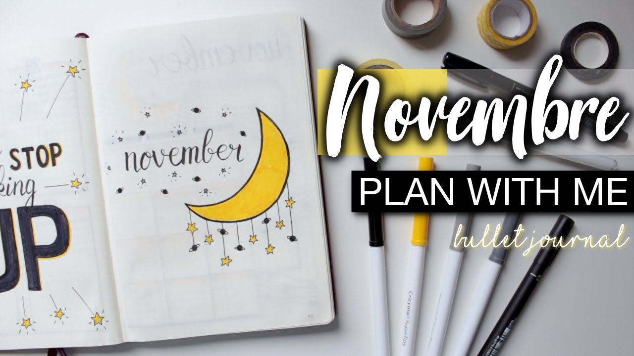 Plan with me: Novembre⎪Bullet Journal⎪ZoWé - YouTube
