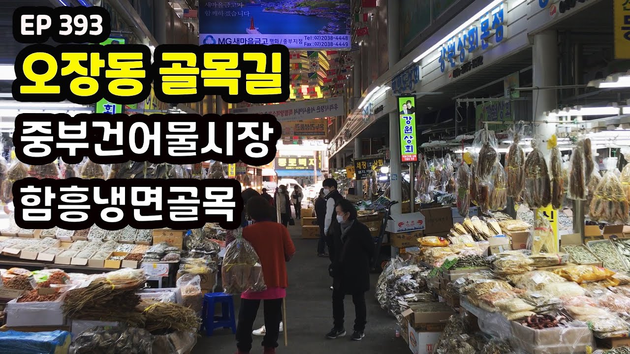 오장동 골목길 ★추천(중부건어물시장-함흥냉면골목) Ojang-dong, Jungbu Dry Fish Market EP393