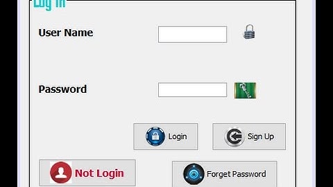 1.Hotel Management System - The Login Page