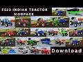 FS23 Indian Tractor Modpack Download Link 🚜 | Best Indian Tractors Mods | Farming Simulator 23 Mods