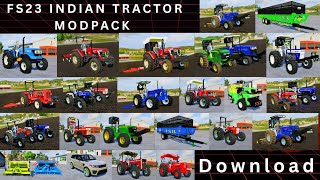 Fs23 Indian Tractor Modpack Download Link Best Indian Tractors Mods Farming Simulator 23 Mods