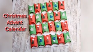 How To Make Christmas Advent Calendar From Toilet Tubes Tutorial #diy #christmas #Calendar